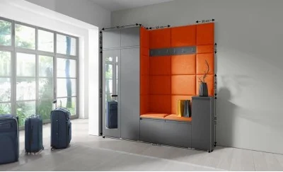 Cuier Hol Max 26, Grafit/ Portocaliu - Trinity 25
