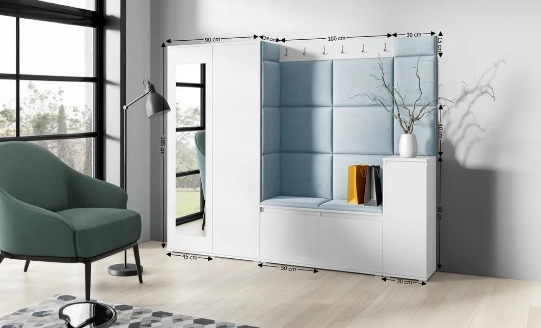 Cuier Hol Max 27, Alb/ Albastru - Trinity 22 1