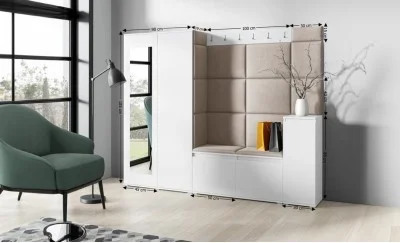 Cuier Hol Max 27, Alb/ Maro - Trinity 5