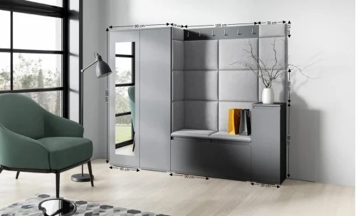 Cuier Hol Max 27, Grafit/ Gri - Trinity 14