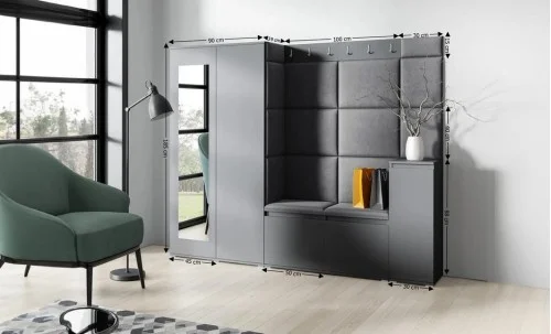 Cuier Hol Max 27, Grafit/ Negru - Trinity 16