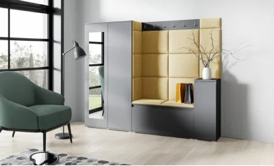 Cuier Hol Max 27, Grafit/ Galben - Trinity 18
