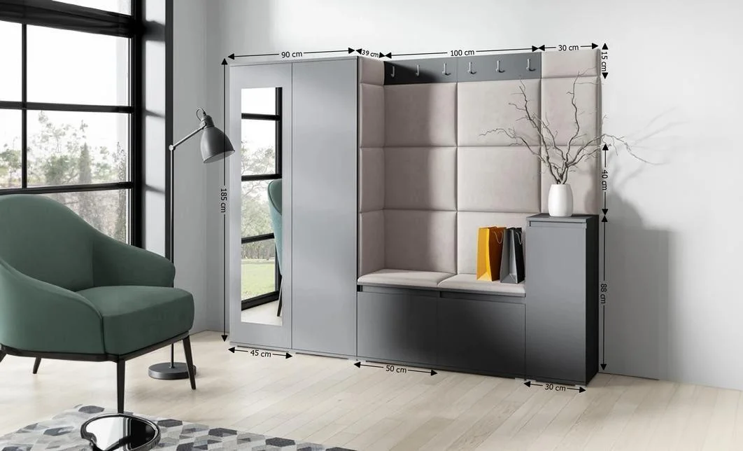 Cuier Hol Max 27, Grafit/ Bej - Trinity 2 1