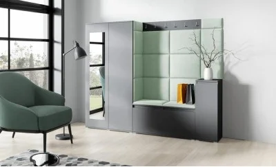 Cuier Hol Max 27, Grafit/ Verde - Trinity 21
