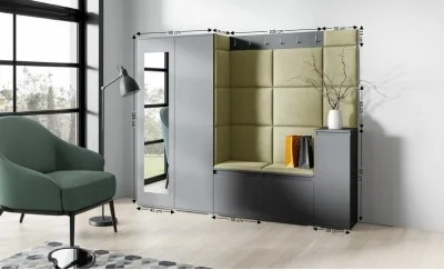 Cuier Hol Max 27, Grafit/ Verde - Trinity 27