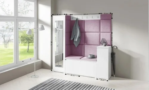 Cuier Hol Max 28, Alb/ Mov - Trinity 11