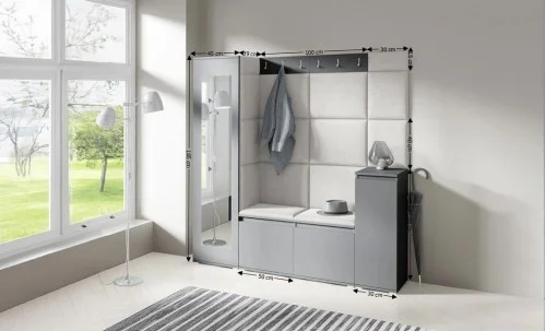 Cuier Hol Max 28, Grafit/ Crem - Trinity 1