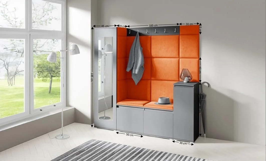 Cuier Hol Max 28, Grafit/ Portocaliu - Trinity 25 1