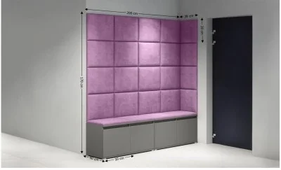 Cuier Hol Max 3, Grafit/ Mov - Trinity 11