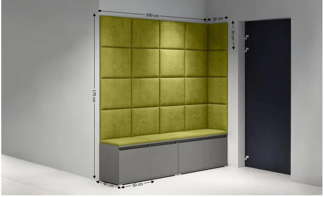 Cuier Hol Max 3, Grafit/ Verde - Trinity 12 1