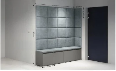 Cuier Hol Max 3, Grafit/ Gri - Trinity 14