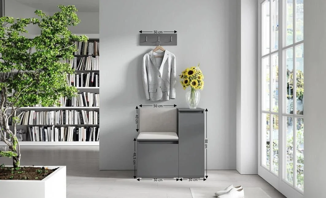 Cuier Hol Max 30, Grafit/ Crem - Trinity 1 1