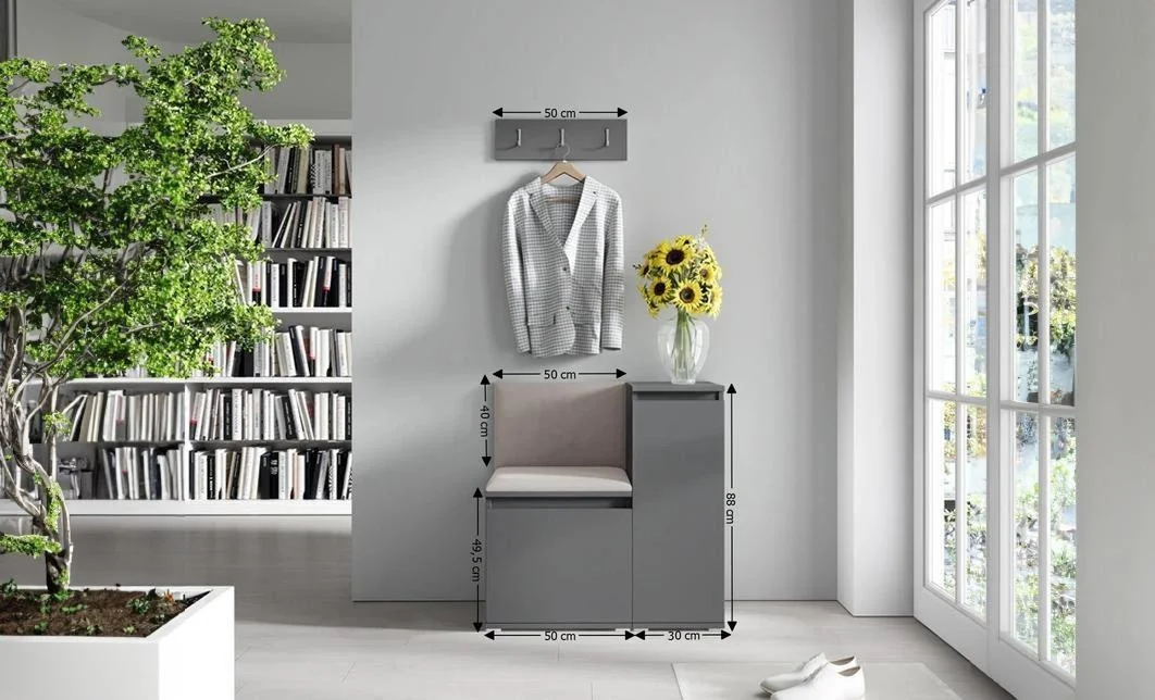 Cuier Hol Max 30, Grafit/ Bej - Trinity 2 1
