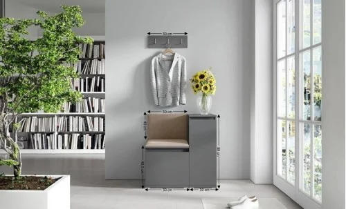 Cuier Hol Max 30, Grafit/ Bej - Trinity 4