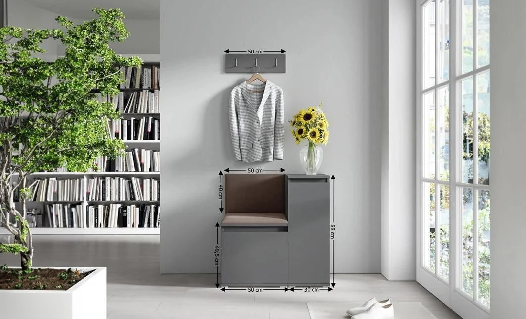 Cuier Hol Max 30, Grafit/ Maro - Trinity 8 1