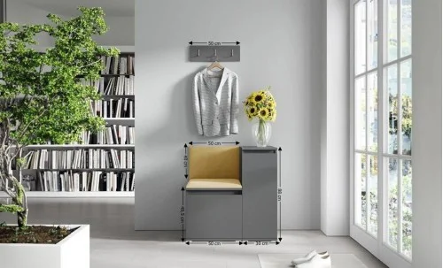 Cuier Hol Max 30, Grafit/ Galben - Trinity 18