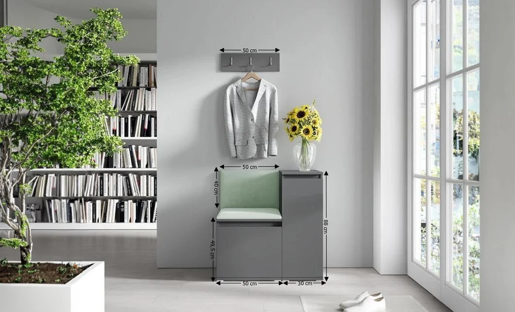 Cuier Hol Max 30, Grafit/ Verde - Trinity 21 1