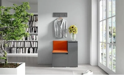 Cuier Hol Max 30, Grafit/ Portocaliu - Trinity 25