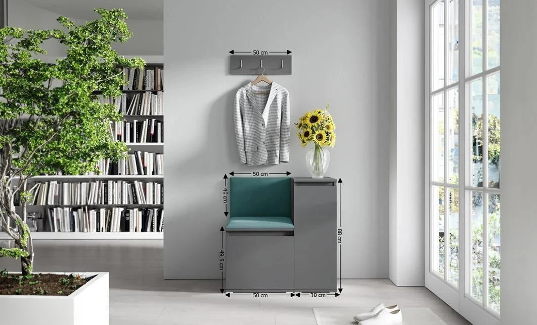 Cuier Hol Max 30, Grafit/ Verde - Trinity 28 1