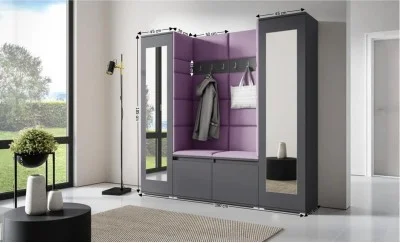 Cuier Hol Max 31, Grafit/ Mov - Trinity 11