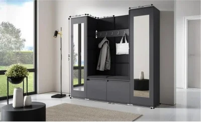 Cuier Hol Max 31, Grafit/ Negru - Trinity 16