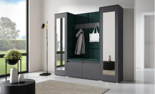 Cuier Hol Max 31, Grafit/ Verde - Trinity 28