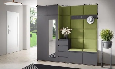 Cuier Hol Max 33, Grafit/Verde - Trinity 12