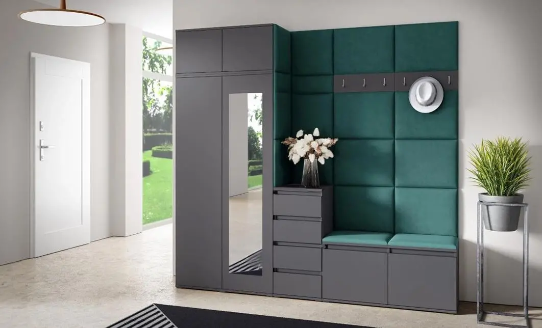 Cuier Hol Max 33, Grafit/Verde - Trinity 28