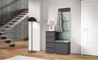 Cuier Hol Max 35, Grafit/Verde - Trinity 21