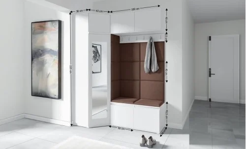 Cuier Hol Max 38, Alb/Maro - Trinity 7