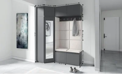 Cuier Hol Max 38, Grafit/Crem - Trinity 1