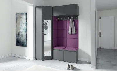 Cuier Hol Max 38, Grafit/Mov - Trinity 11