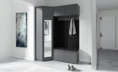 Cuier Hol Max 38, Grafit/Negru - Trinity 16