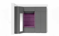 Cuier Hol Max 39, Grafit/Mov - Trinity 11