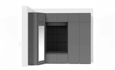 Cuier Hol Max 39, Grafit/Negru - Trinity 16