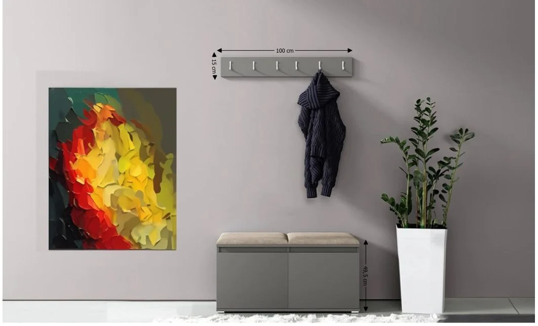 Cuier Hol Max 5, Grafit/ Bej - Trinity 3 1