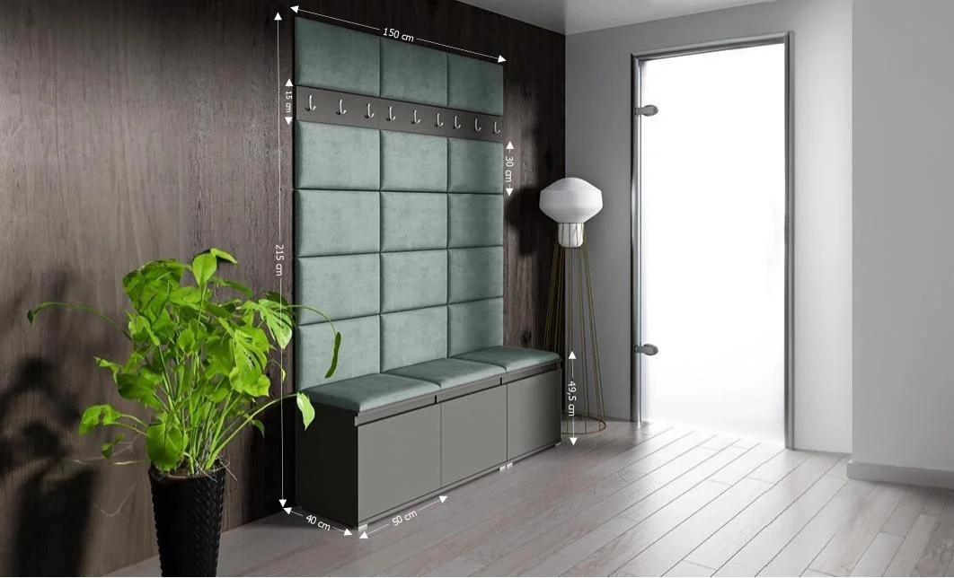 Cuier Hol Max  6, Grafit/ Verde - Trinity 21 1