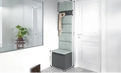Cuier Hol Max 7, Grafit/Verde - Trinity 21