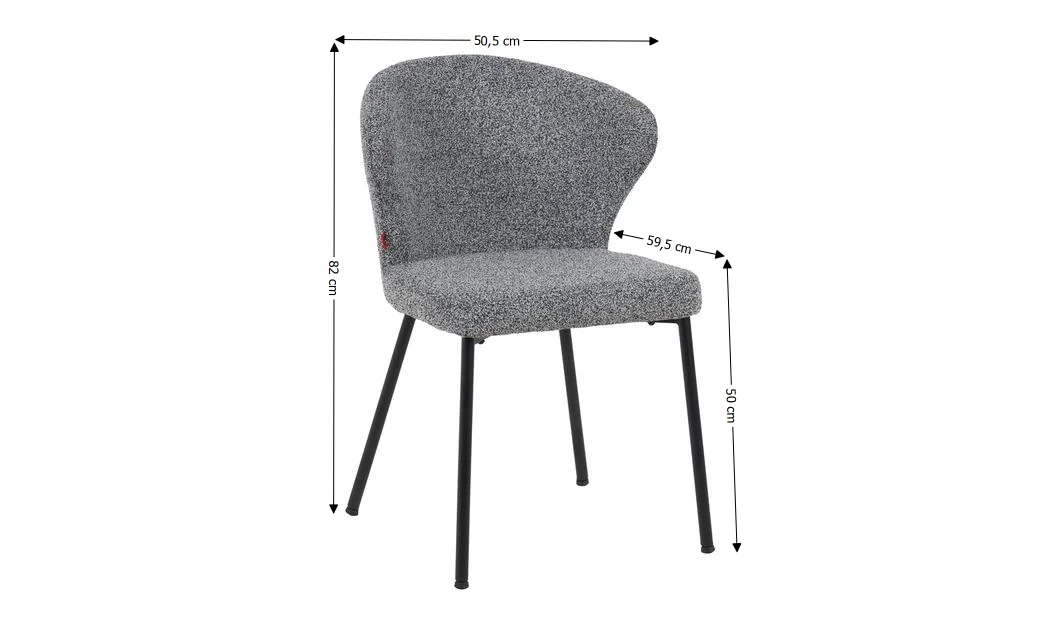 Scaun Living DCM1207CF Gri 1
