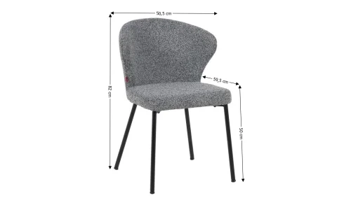 Scaun Living DCM1207CF Gri