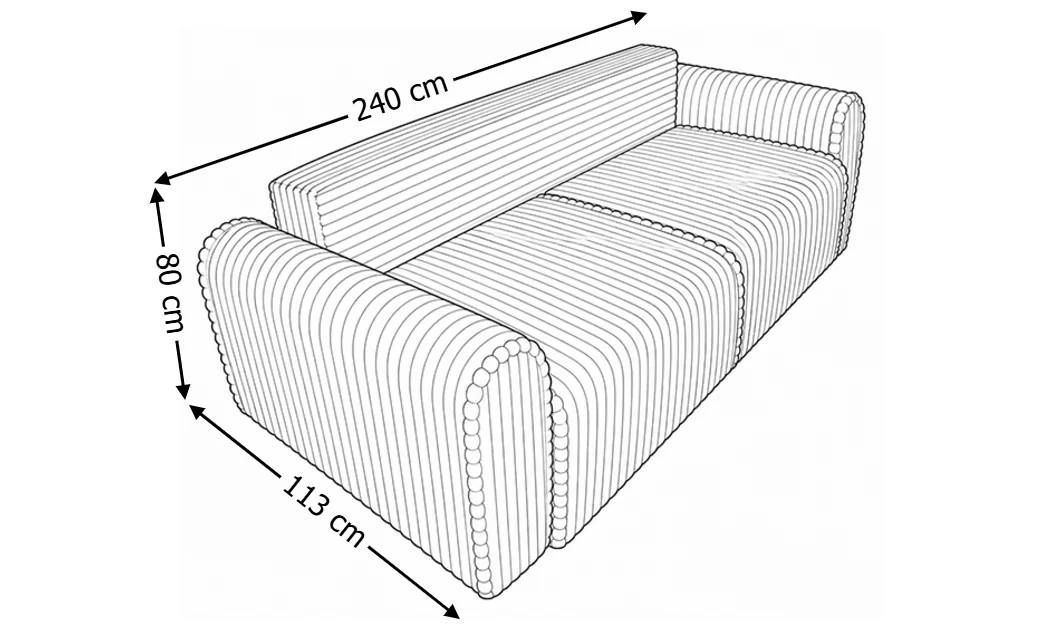 Canapea Extensibilă Calipso Bej 2