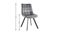 Set Masă Living Extensibilă Set Masă Extensibilă DTW0902MBE Albă cu 2 Scaune J265 Gri 5