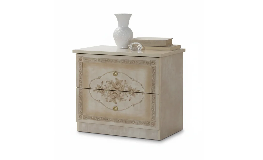 Dormitor Clasic Amalfi Beige cu Saltea, Somieră și Dulap 4 Uși Incluse 4