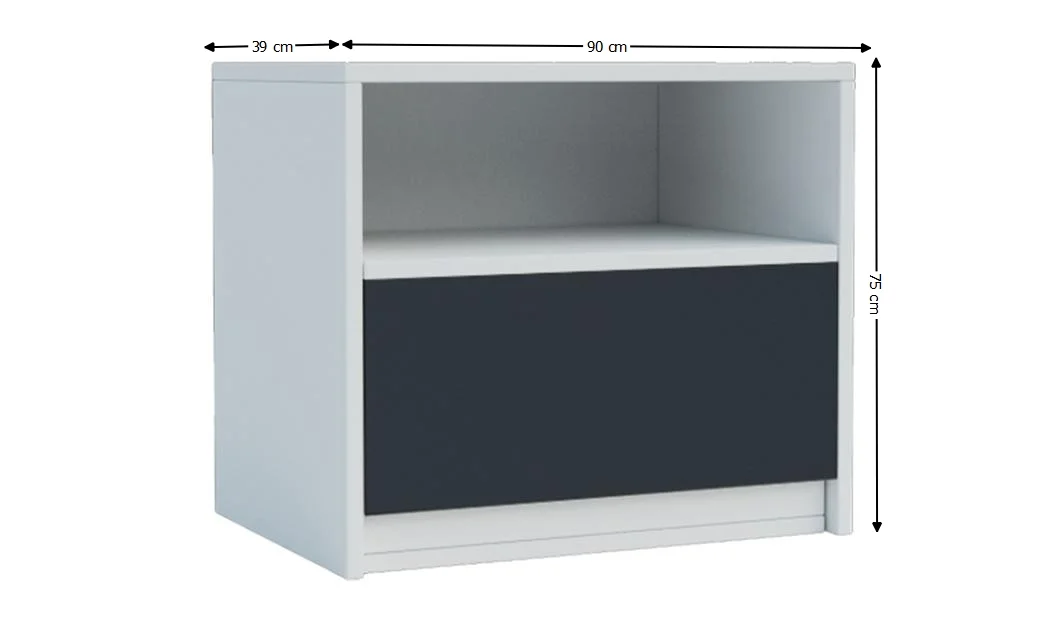 Dormitor Modern Viva Alb/Gri