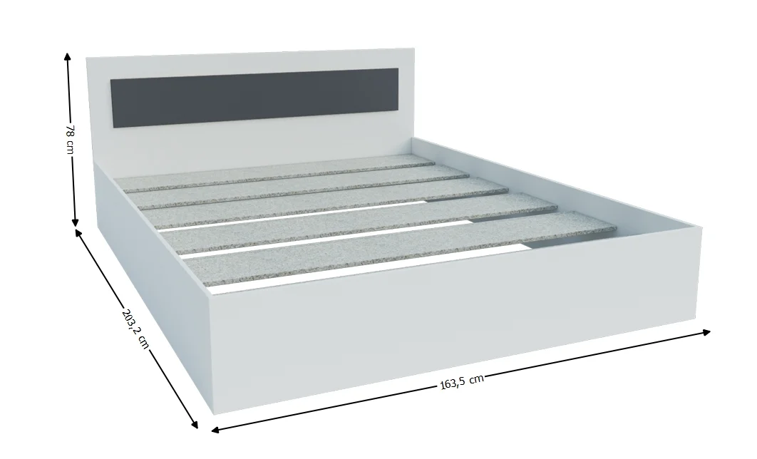 Dormitor Modern Viva Alb/Gri 9