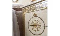 Dormitor Clasic Paloma Bianco Gold cu Dulap 6 Uși 3