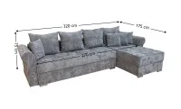 Colțar Extensibil Elsa XXL Memory Gri - Kim 15 Interschimbabil 2