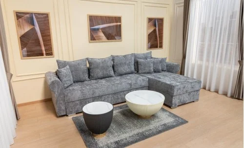 Colțar Extensibil Elsa XXL Memory Gri - Kim 15 Interschimbabil
