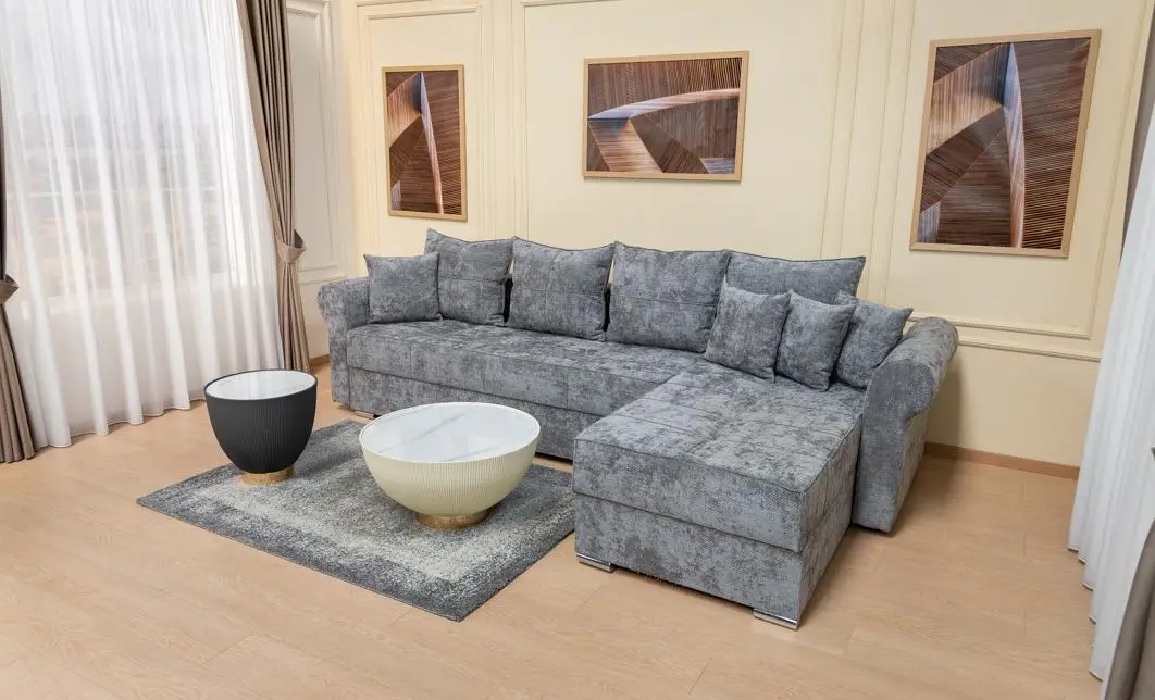 Colțar Extensibil Elsa XXL Memory Gri - Kim 15 Interschimbabil 9