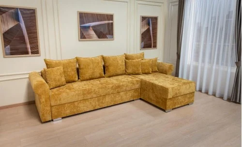 Colțar Extensibil Elsa XXL Bonell Muștar - Kim 5 Interschimbabil